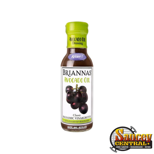 Briannas Avocado Oil Classic Balsamic Vinaigrette Dressing, 10oz