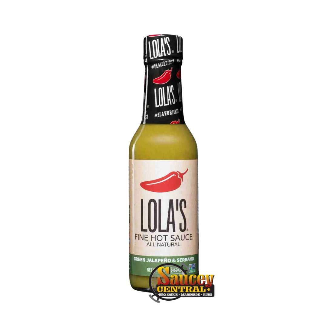 Lola's Green Jalapeno & Serrano Hot Sauce, 5oz