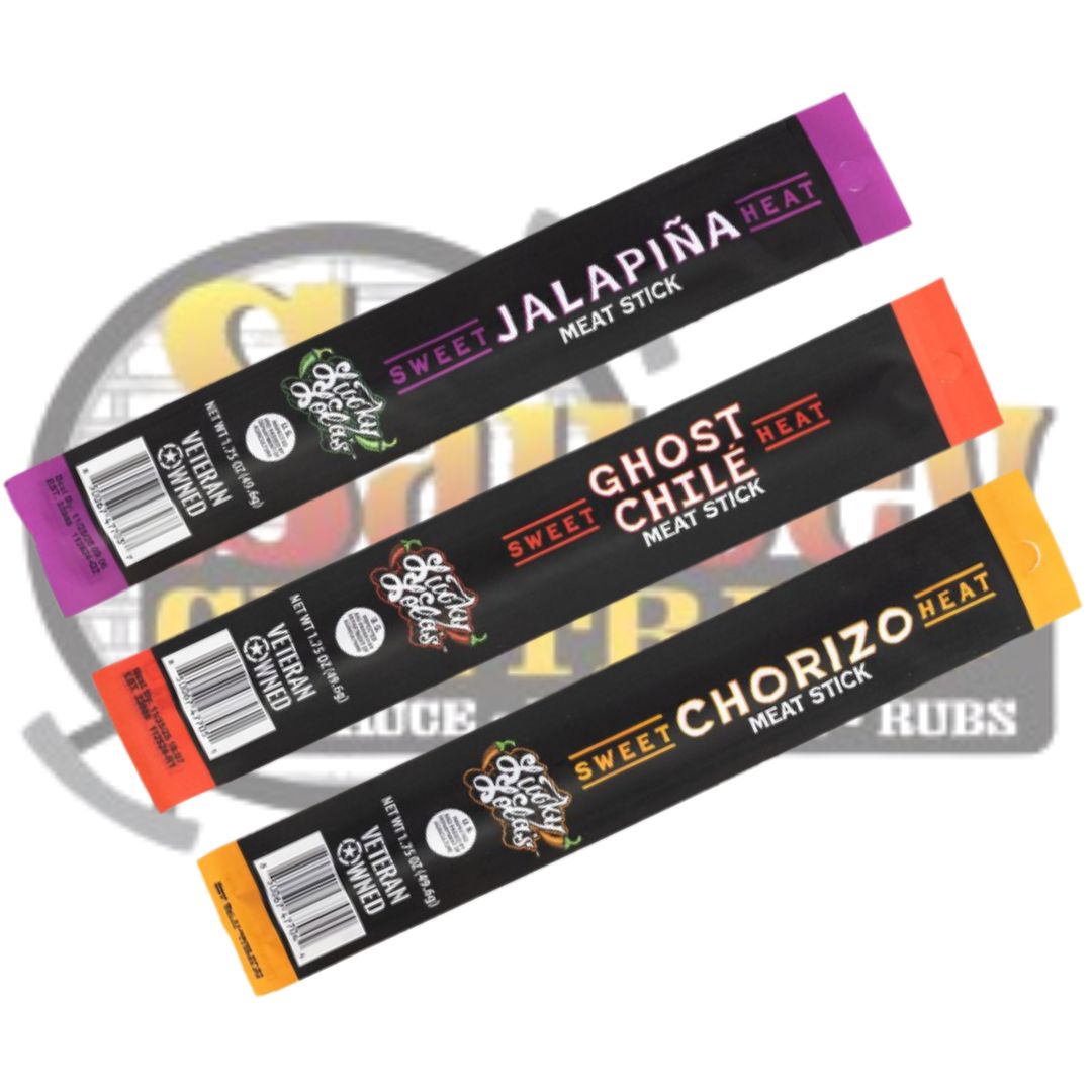 Lucky Lola's Meat Stick Trio Pack (Chorizo, Ghost Chile, Jalapina)