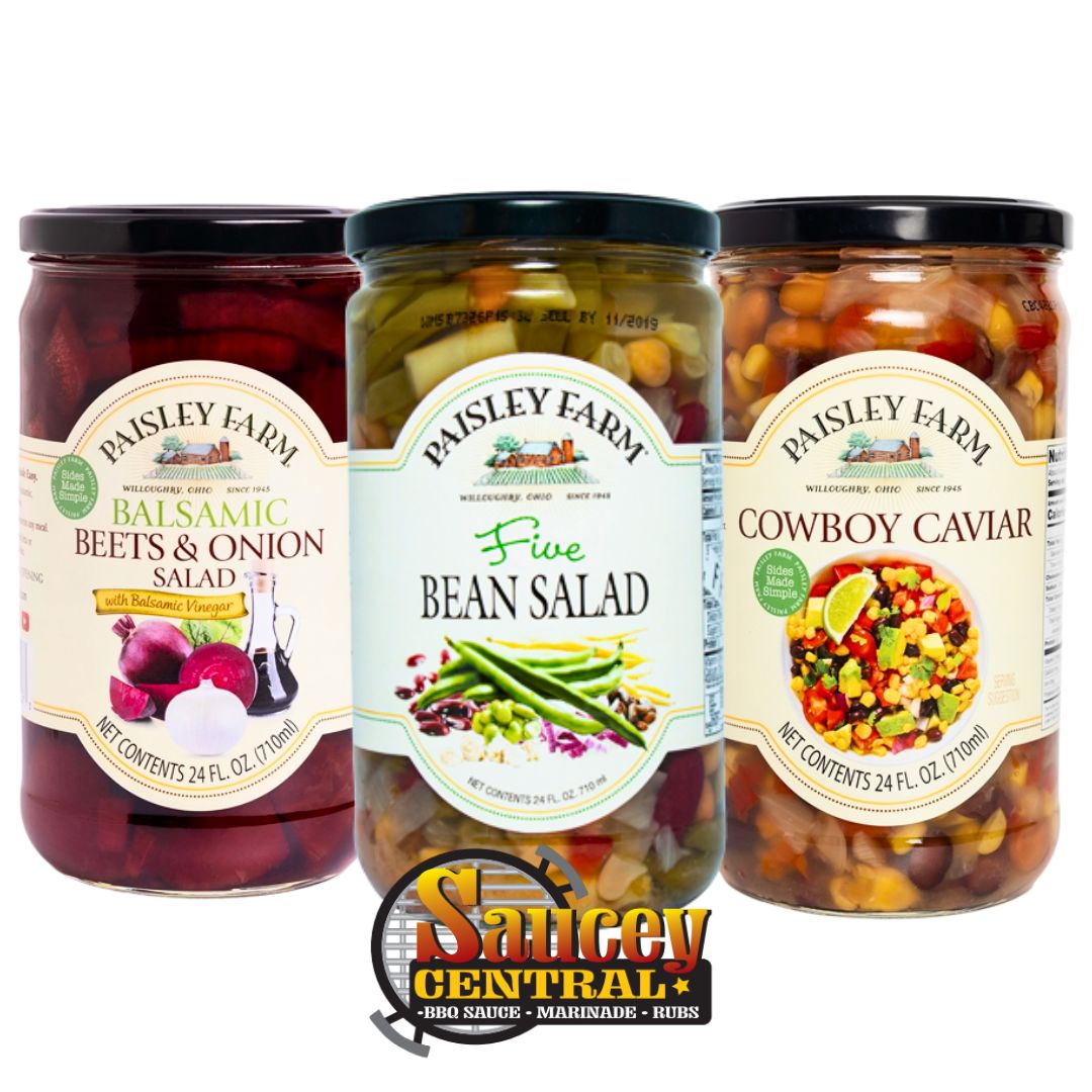 Paisley Farm Trio - Cowboy Caviar, 5 Bean Salad, Beets & Onion Salad