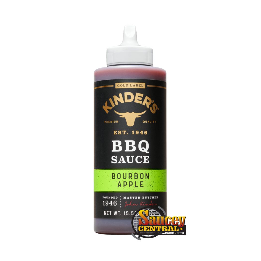 Kinder's Gold Label BBQ Sauce - Bourbon Apple, 15.5oz