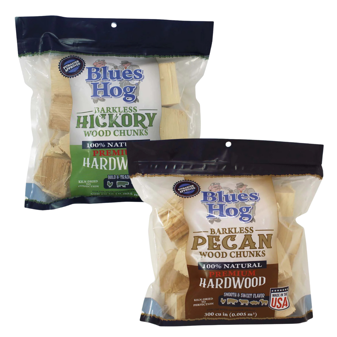 Blues Hog Barkless Wood Chunks - Hickory & Pecan