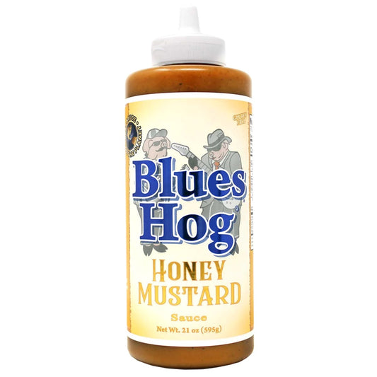 Blues Hog Honey Mustard Barbecue Sauce, 21oz Squeeze Bottle