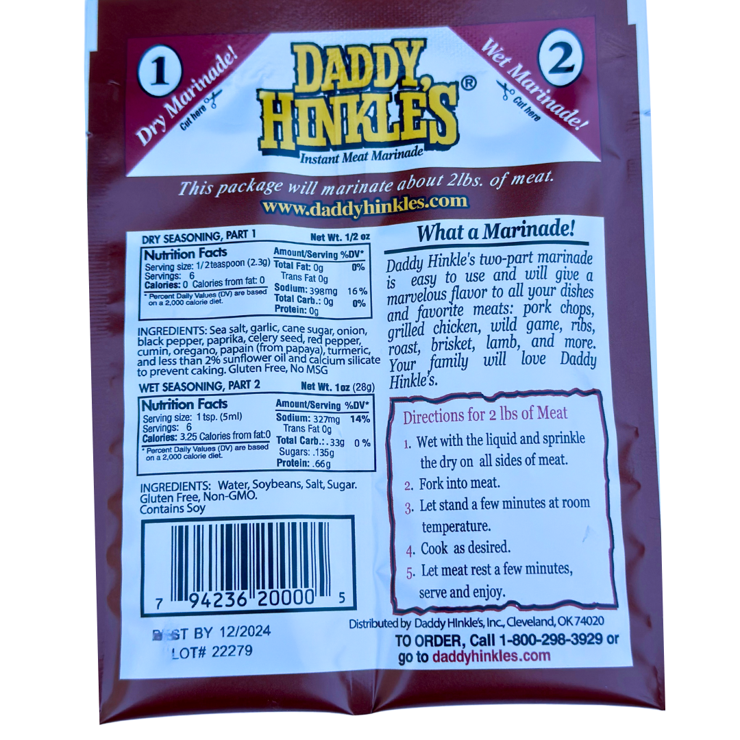 Daddy Hinkle's Wet & Dry Southwest Marinade