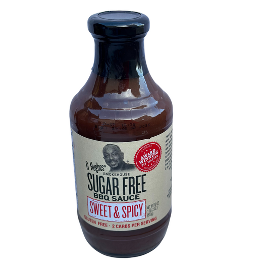 G. Hughes Sugar Free Sweet & Spicy BBQ Sauce, 18oz