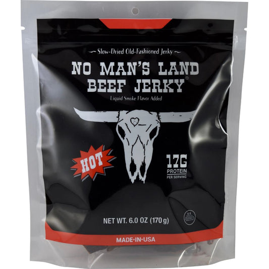 No Man's Land Beef Jerky - Hot