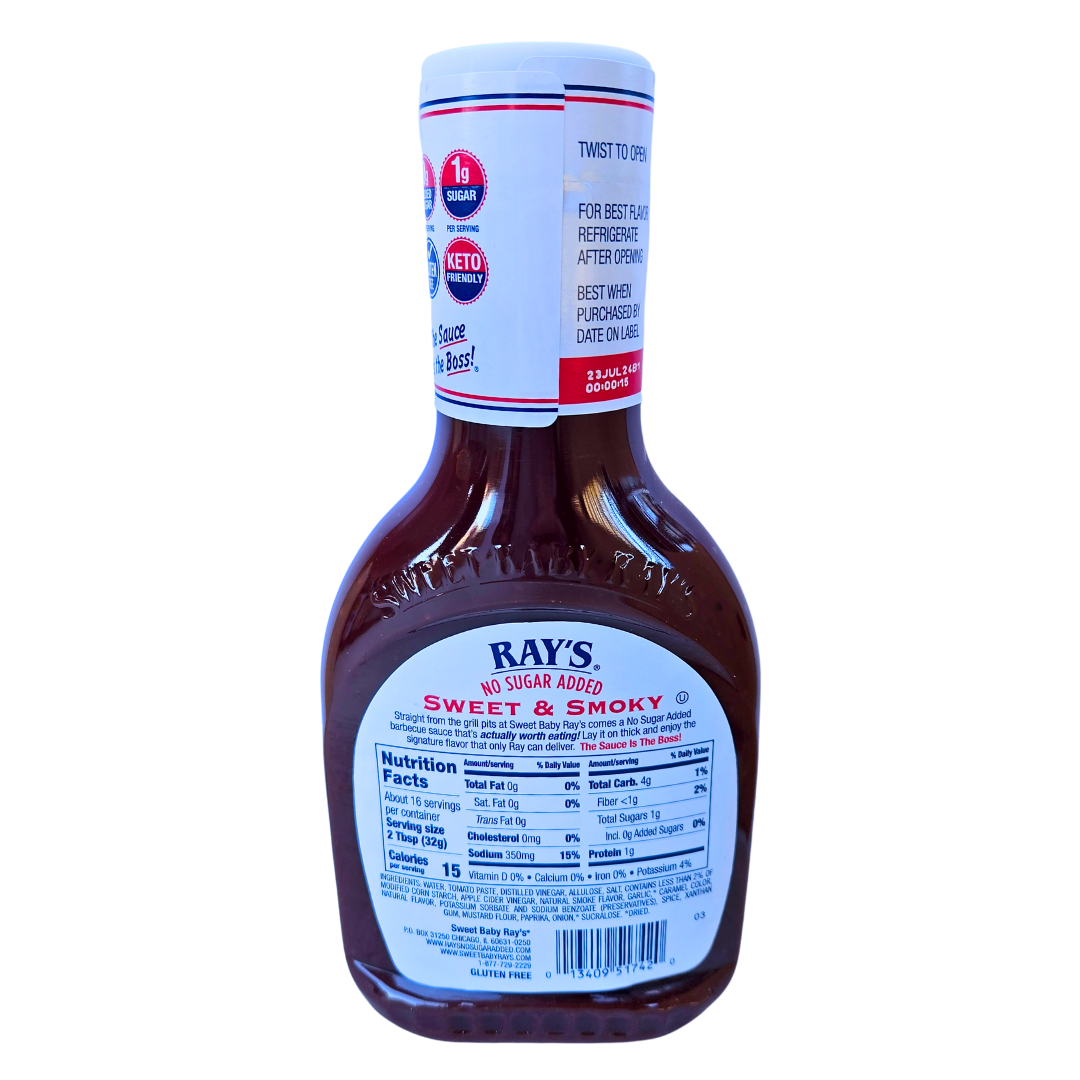 Sweet Baby Ray's Sweet & Smoky - No Sugar Added