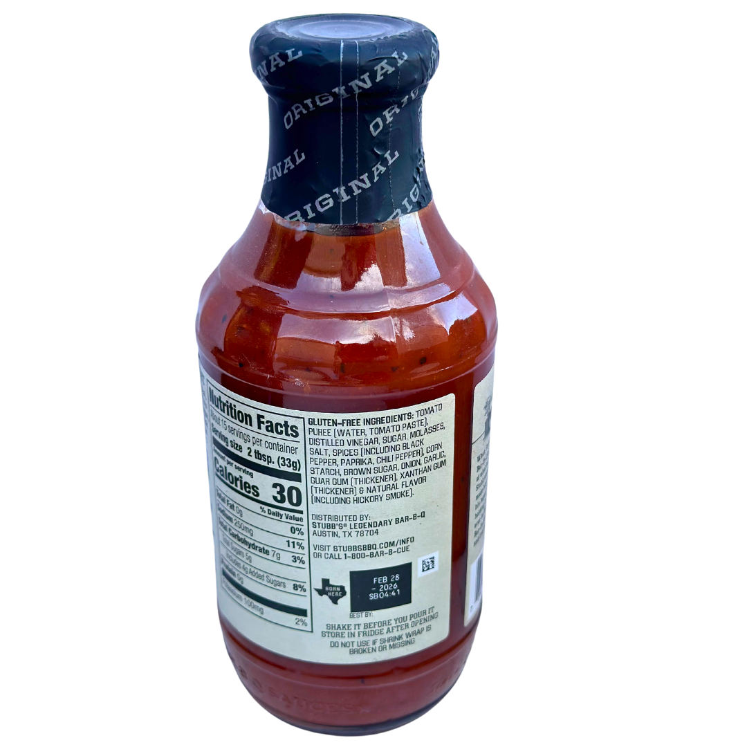 Stubb's Original BBQ Sauce, 18oz