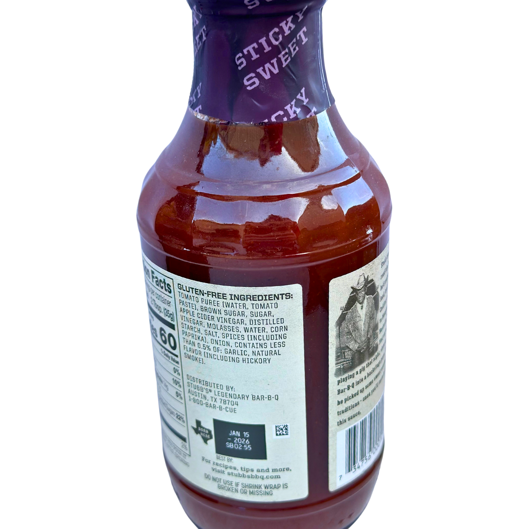 Stubb's Sticky Sweet Sauce, 18oz