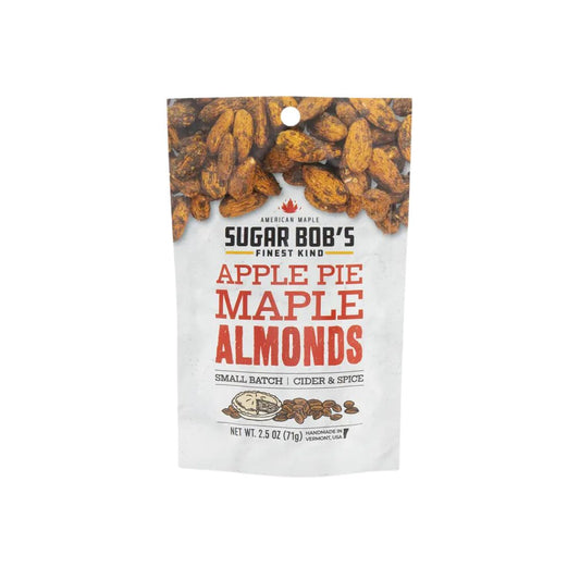 Sugar Bob's Apple Pie Maple Almonds - 2.5oz Resealable Pouch