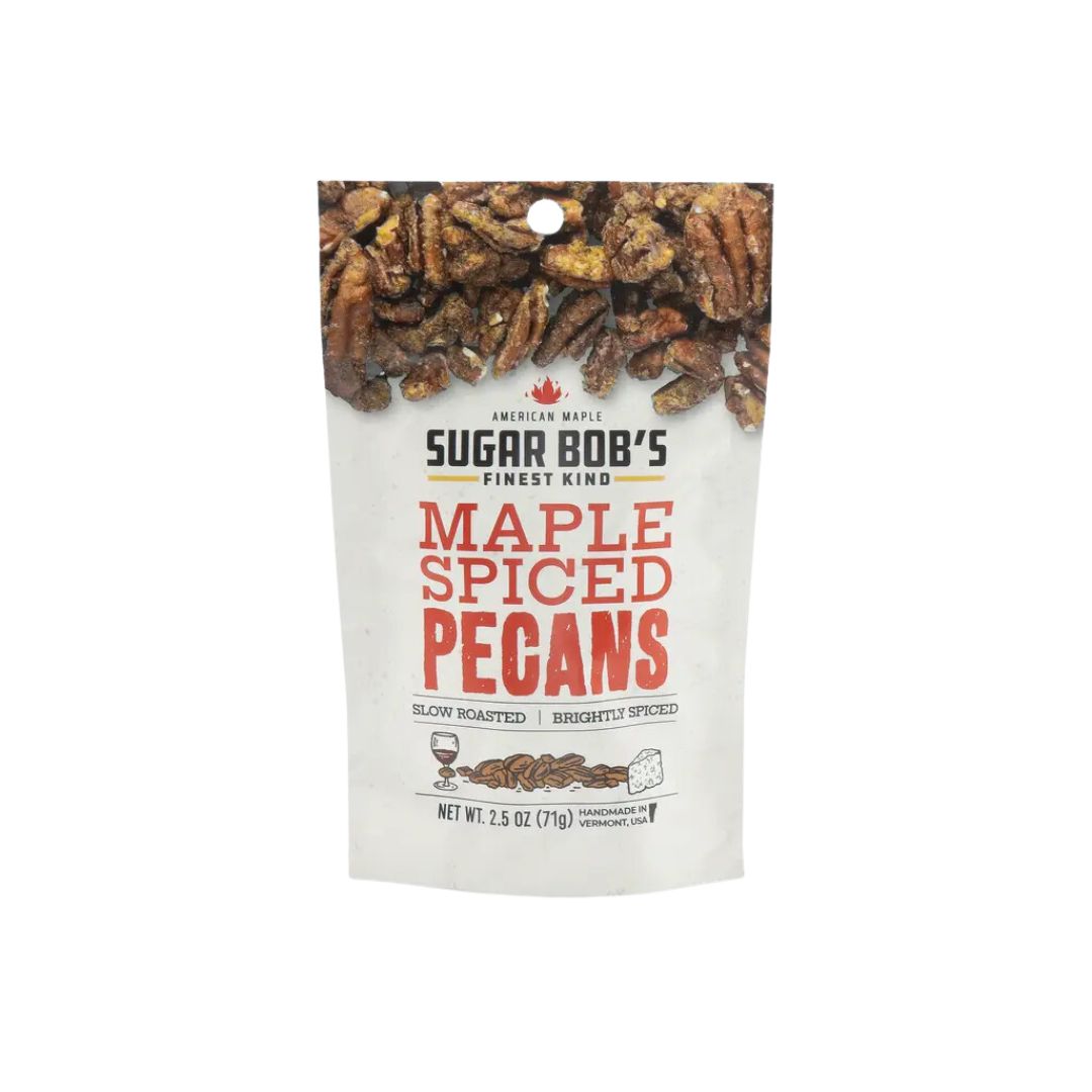 Sugar Bob's Maple Spiced Pecans - 2.5oz Resealable Pouch