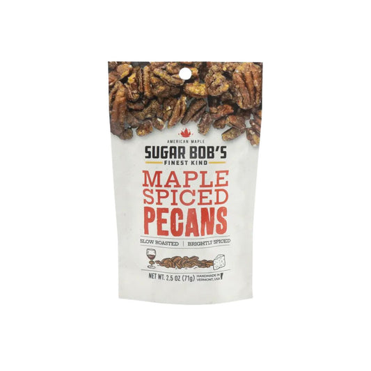 Sugar Bob's Maple Spiced Pecans - 2.5oz Resealable Pouch