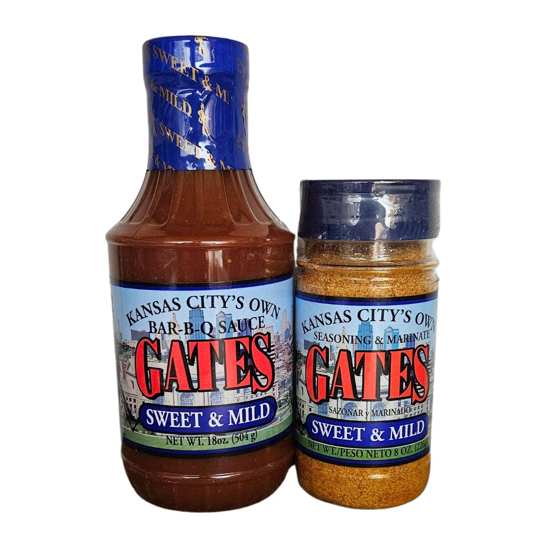 Gates Barbecue Sweet & Mild Flavor Bundle (Sauce & Seasoning)