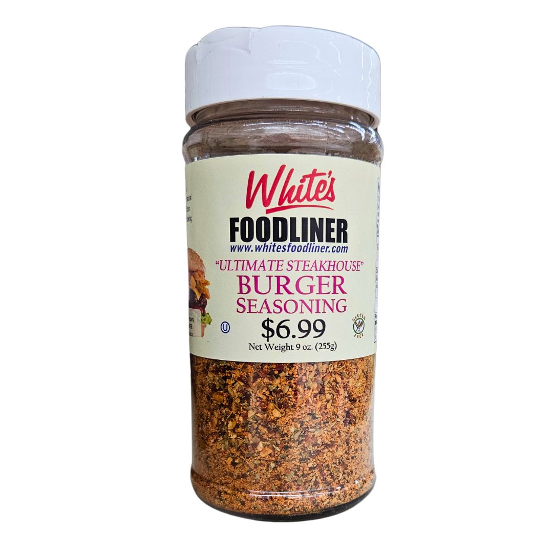 Ultimate Steakhouse Burger Seasoning by White's Foodliner, 9oz