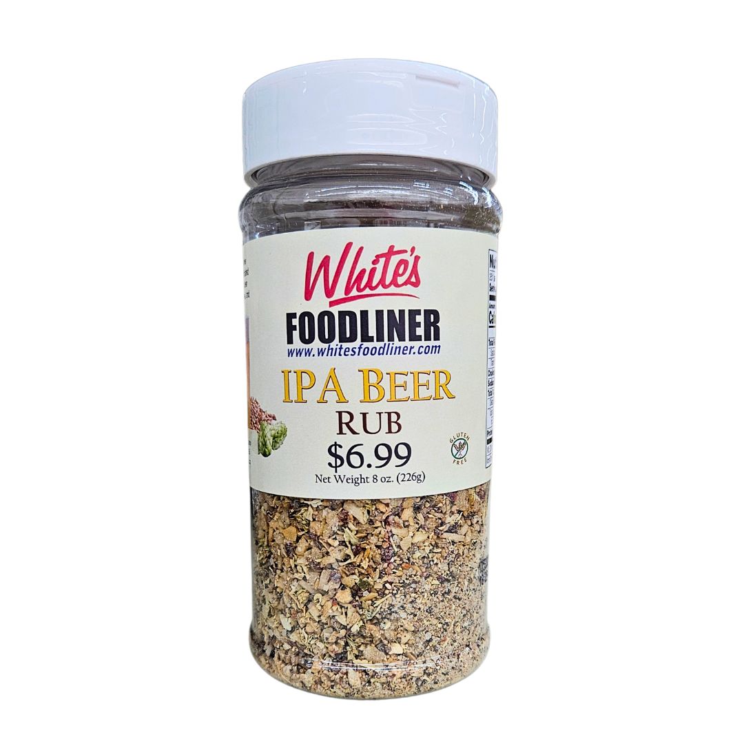 IPA Beer Rub by White's Foodliner, 8oz – Saucey Central