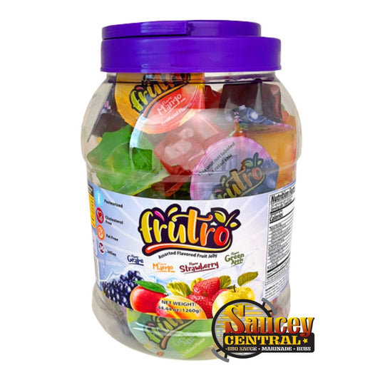Frutro Assorted Flavored Fruit Jelly - 36pc Container