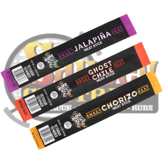 Lucky Lola's Meat Stick Trio Pack (Chorizo, Ghost Chile, Jalapina)